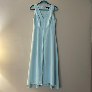Tiffany blue jumpsuit with over skirt